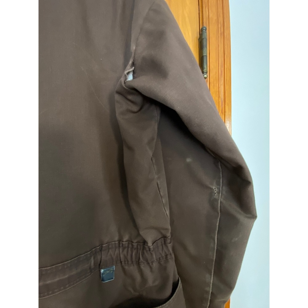 Vtg Mens Insulated Work Coveralls Made in USA sz L Long Patch Land O Lakes Cenex - Picture 11 of 12